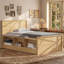 Lit plateforme en bois avec lit gigogne escamotable, armoire de rangement-317334347-317334348