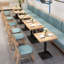 Banc rembourré en similicuir Modern