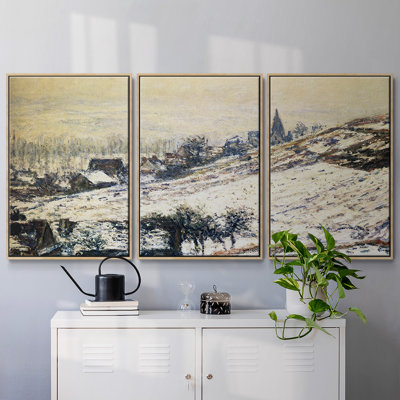 Monet, reproduction sur toile 3 pièces