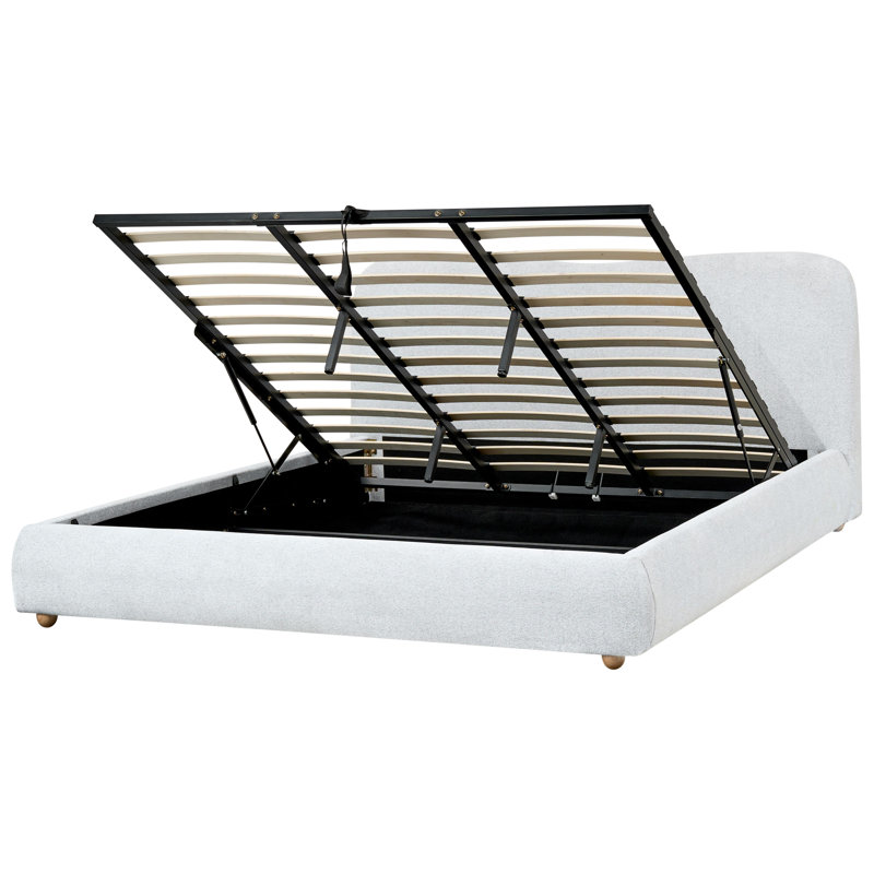 Ottoman Bed BLAGNAC 200 cm, Super King (6'), Grey
