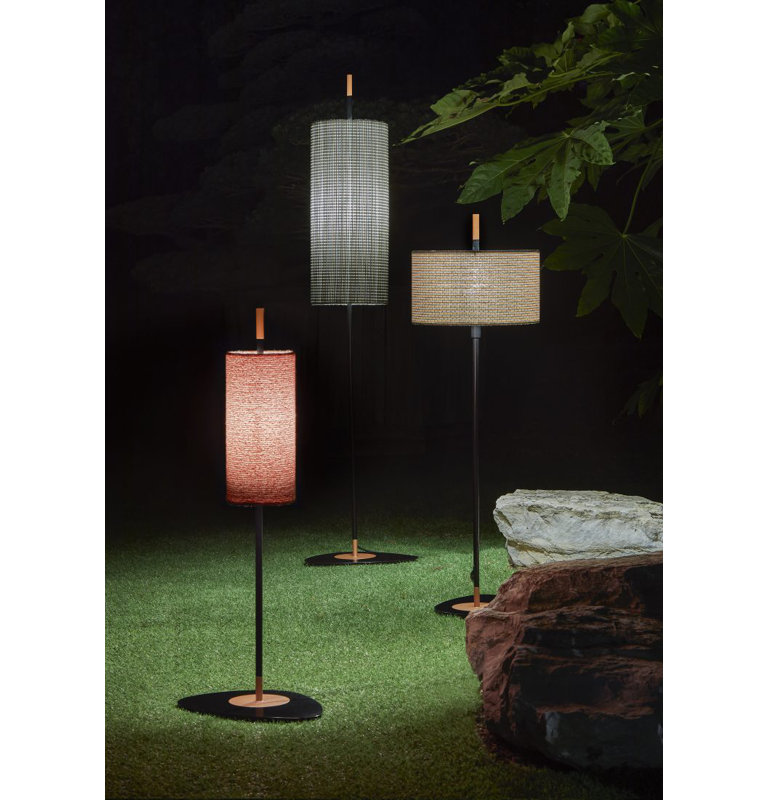 Lagoon Outdoor Floor Lamp	, 43.8" H x 14.9" W x 13.7" D, Bayamo Mimosa