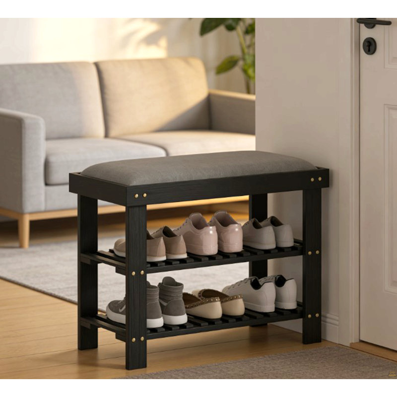 Shoe Organizer,Shoe Storage Bench,3-Tier Entryway Bench