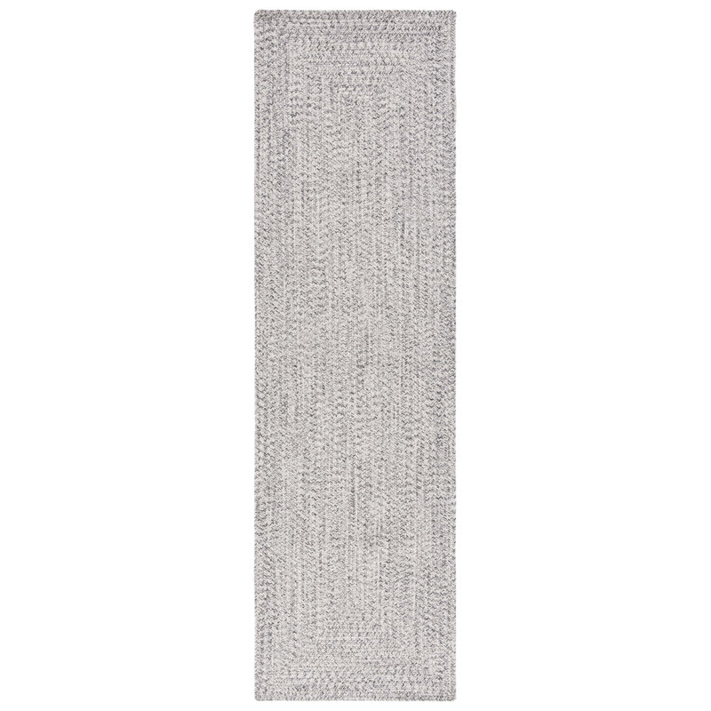 Kar Hand Woven Performance Machine Washable Rug, Runner 2'3" x 8', Gray/Ivory