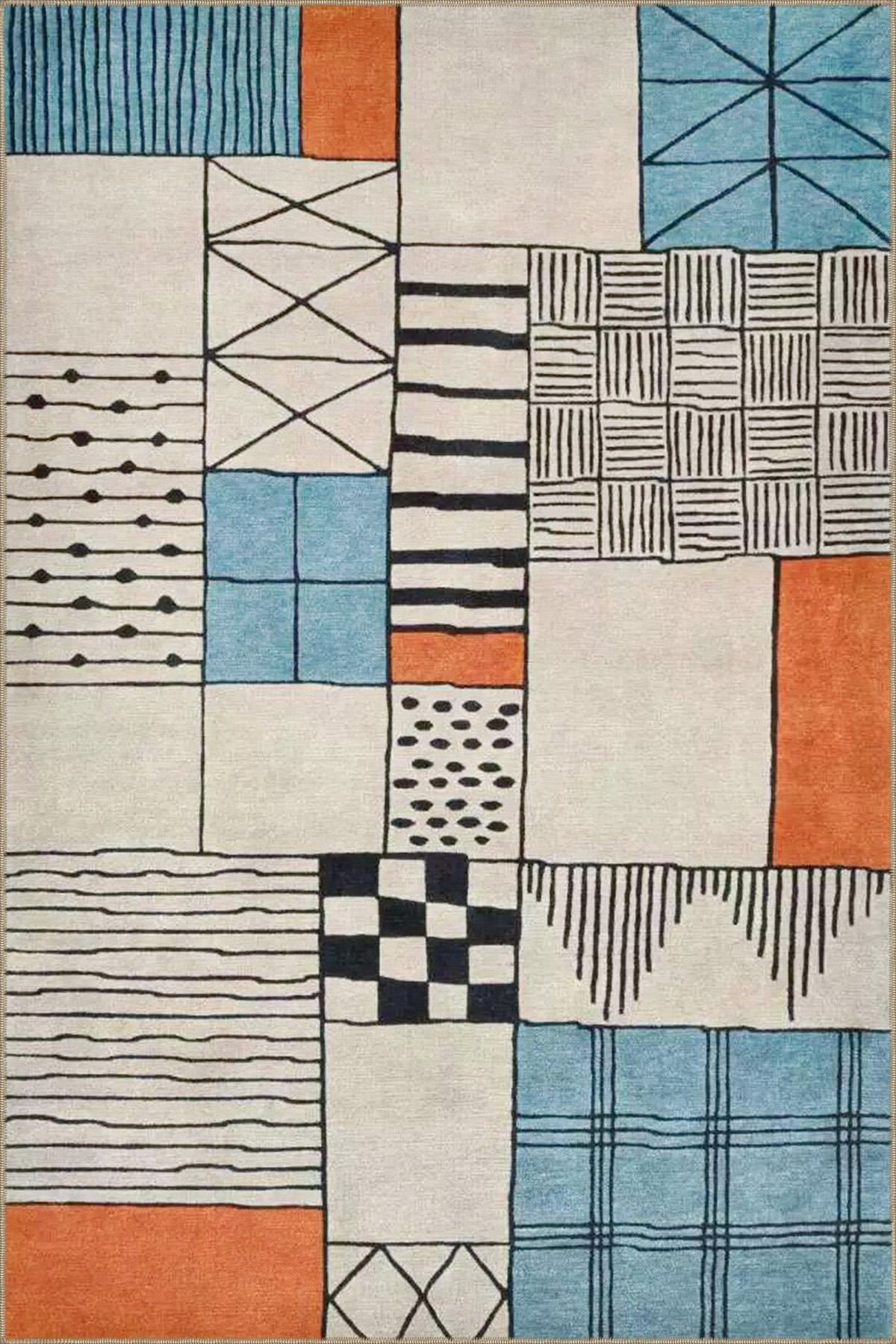 Orren Ellis Modern Geometric Decorative Woven Base Rug | Wayfair