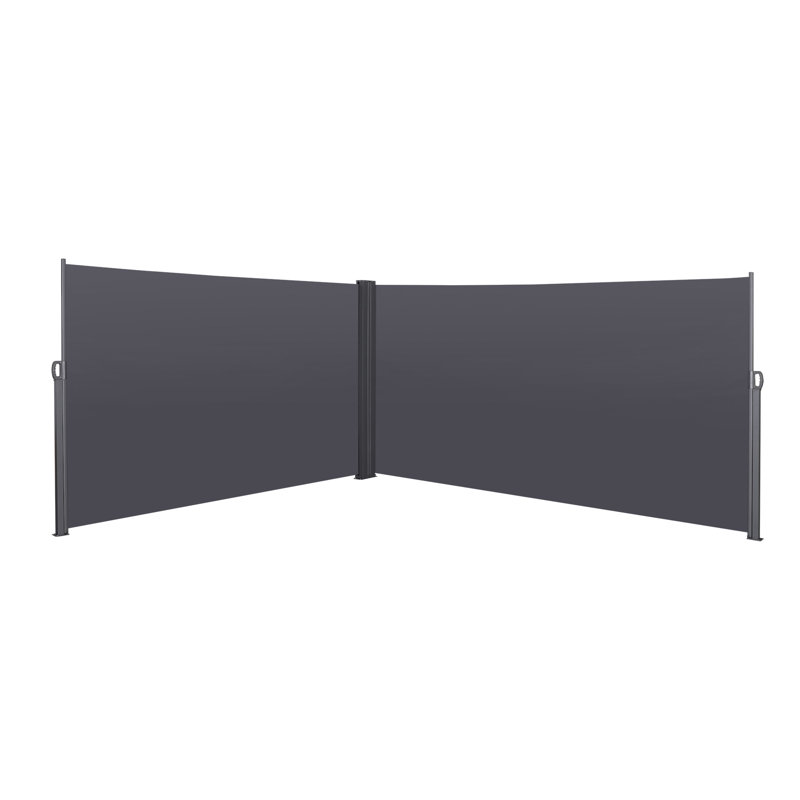 Auvent rétractable pour écran latéral, résistant aux rayons UV, imperméable et protecteur pour patio, jardin, balcon et cour