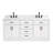 Tidworth Solid Wood Double Bathroom Vanity with 1.5'' Carrara Marble Top-1956227778-1957582496-2001589670
