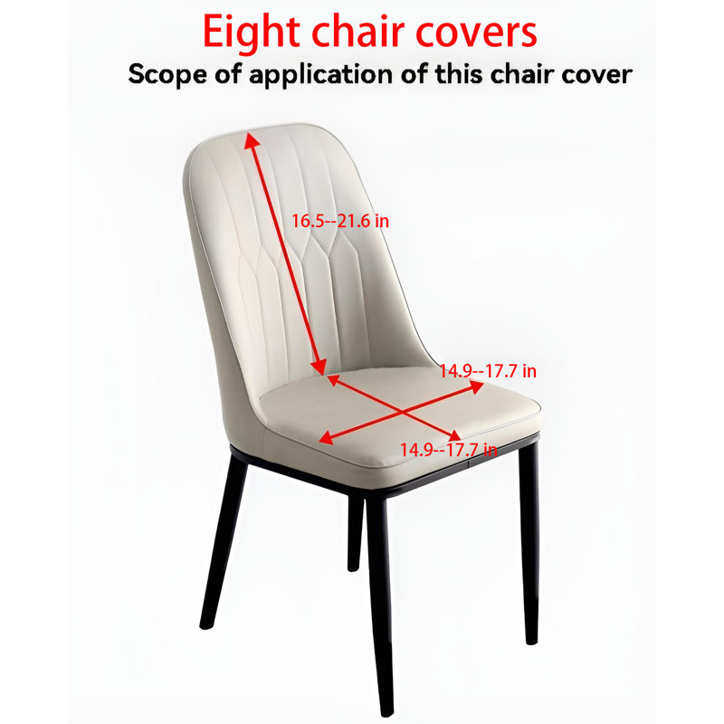 Housse pour chaise de salle à manger en polyester