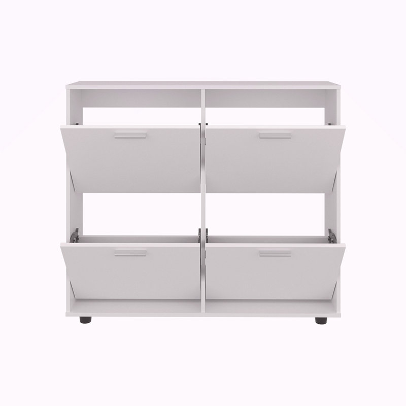 Range-chaussures, 4 portes, 4 tablettes, 4 pieds
