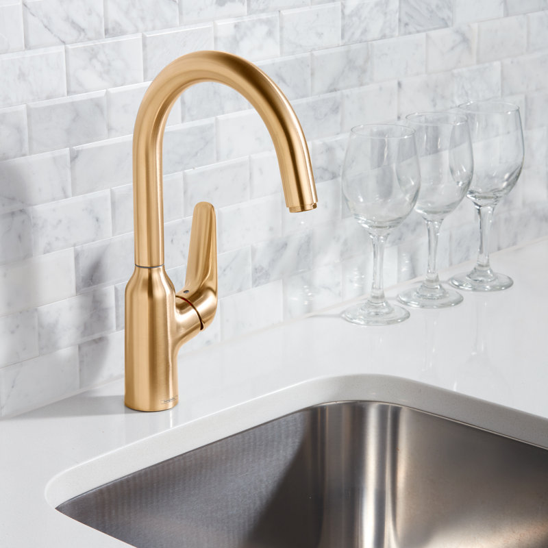 Focus N Bar Faucet, 1.75 GPM, Brushed Gold Optic