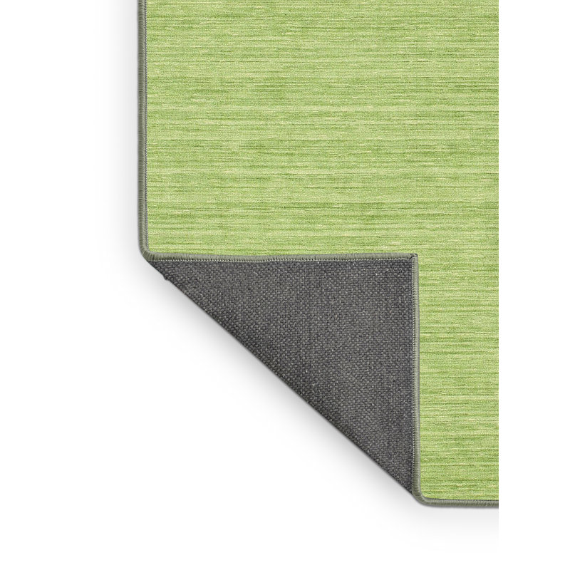 Tapis de zone vert contemporaine, Rectangle 7 pi x 10 pi