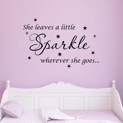 Adhésif décoratif Ashwin She Leaves a Little Sparkle Partout où elle va