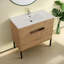 Meuble-lavabo simple 36,04 po avec comptoir en céramique Mossey-651289918