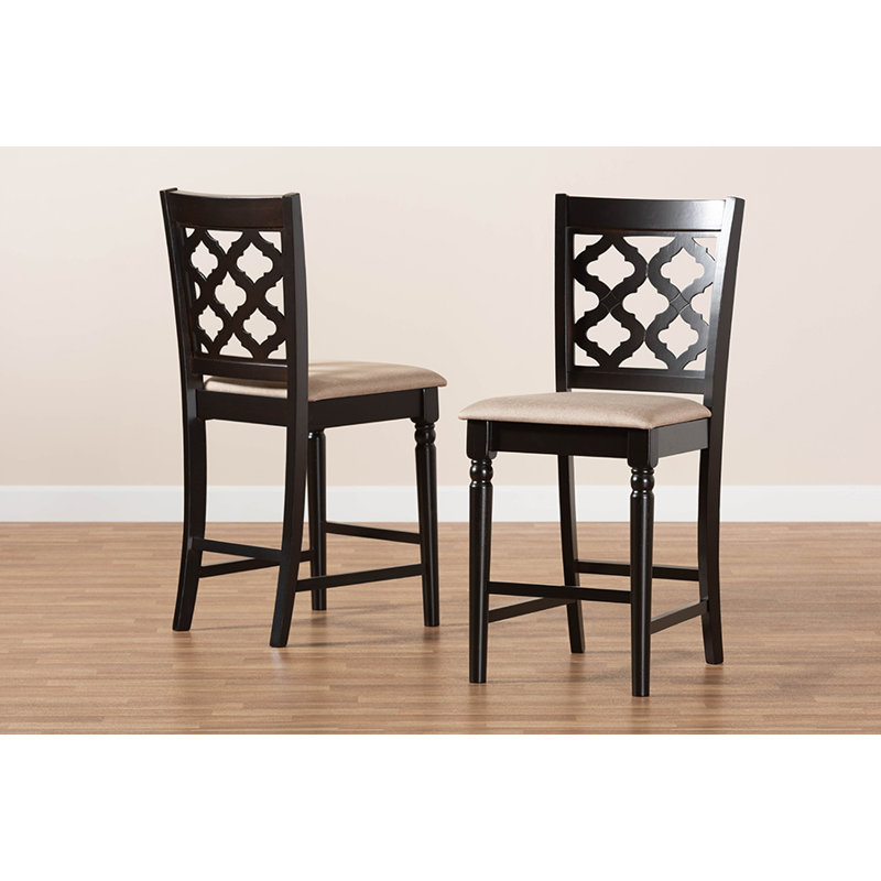 Tabouret de comptoir 25 po Britiany, Polyester beige