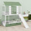 Lit superposé House avec glissade convertible et lit gigogne-875433635