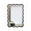 Miroir rectangulaire ondulé en bois massif 40 po x 28 po, décoration murale moderne pour salle de bain, chambre à coucher, salon, salle à manger, vestiaire, vestibule-2095216654