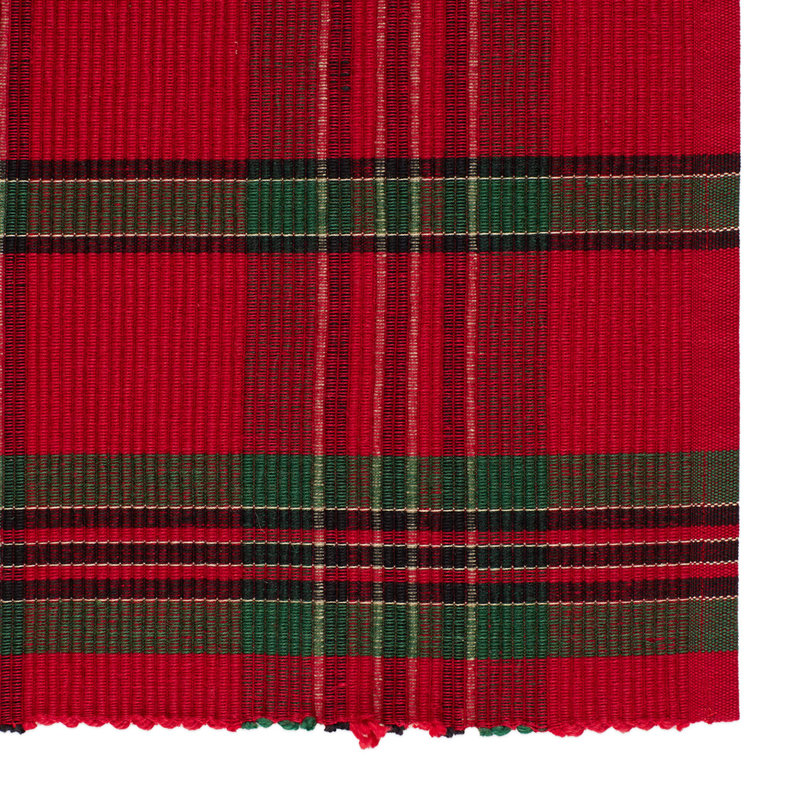 Holiday Plaid Cotton Placemats Set of 6