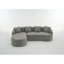 Canapé modulaire en L éponge à compression complète Boneless LY-022, méridienne modulaire en chenille, 30D haute densité pour le salon en appartement, 900 lb-409958906