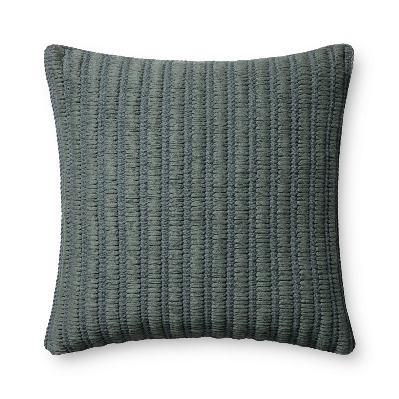 Amber Lewis x Loloi Callahan Decorative Pillow, Blue, Down Blend