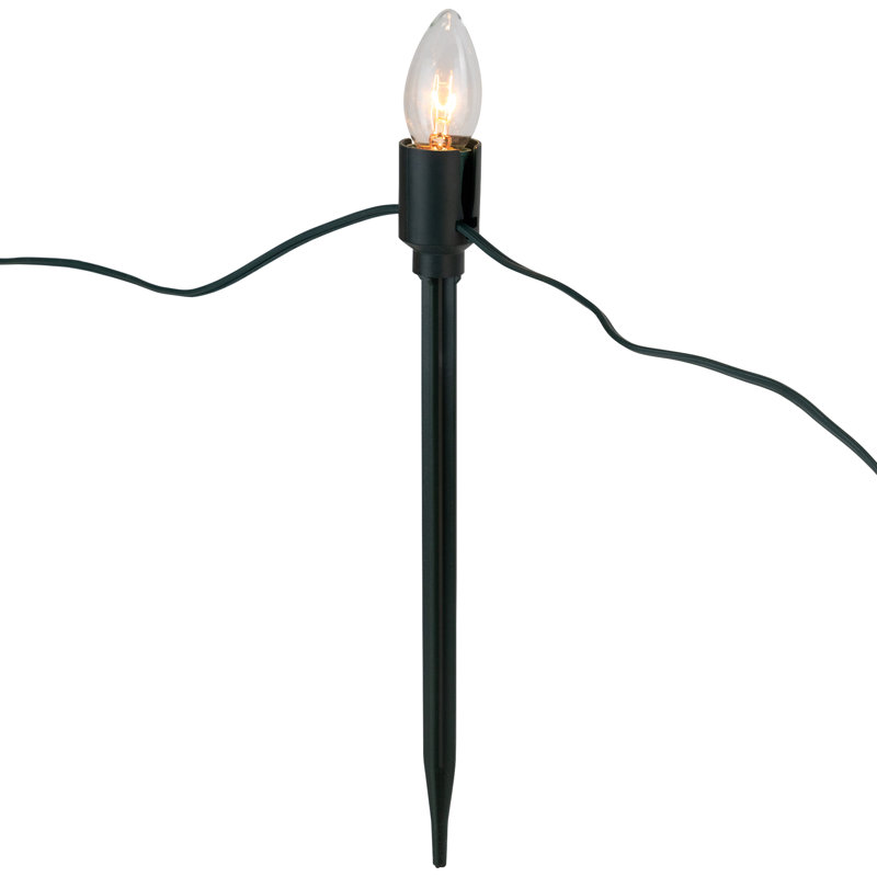 Ensemble de 15 marqueurs de chemin de Noël lumineux en forme de C