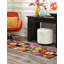 Tapis jaune à motif floral Lorene-86603346