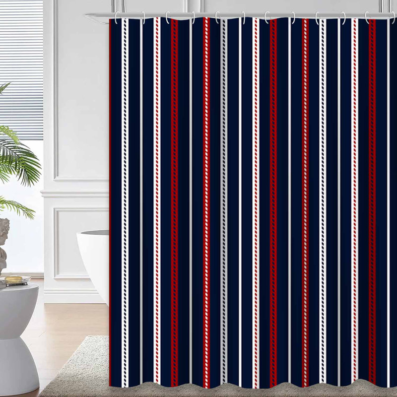 Rideau de douche Stripe, L 72 po x l 72 po