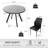 Siefert 35.4'' Round Dining Table Set, Kitchen Dining Table and 4 Dining Chairs-88629379-89176612