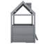 Structure de lit simple en bois-760295816