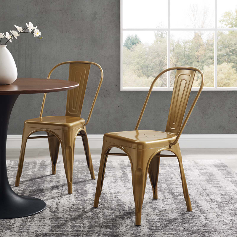 Chaise bistro Promenade par Modway, Or