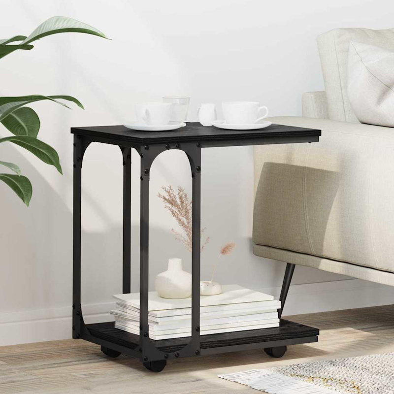 End Table, Black Oak