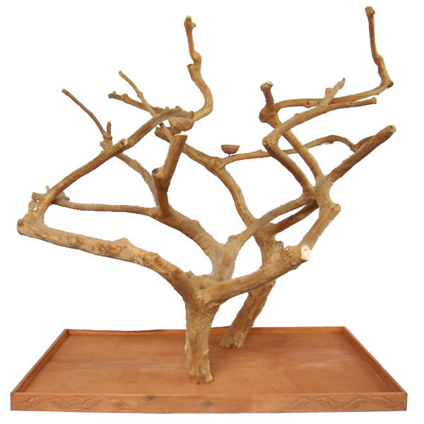 Table Top Java Wood Play Stand