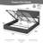 King Size Lift Up Storage Platform Bed Frame, Hydraulic Storage System with Wooden Corrugated Curved Design, No Box Spring Needed, 1000 lbs Capacity, Tool-Free Assembly-1285436634