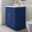 Armoire de salle de bain en bois massif prêt à assembler avec comptoir Shaker - comptoir non inclus-128492845