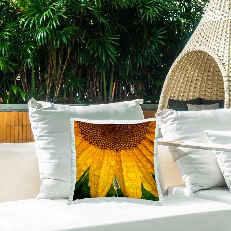 Floral Outdoor Throw Pillow