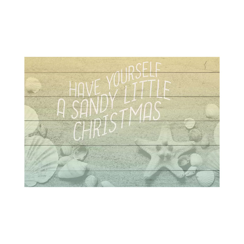 Sandy Christmas by Kimberly Allen - Wrapped Canvas Gallery-Wrapped Canvas Giclée, 66.04cm H x 101.6cm W
