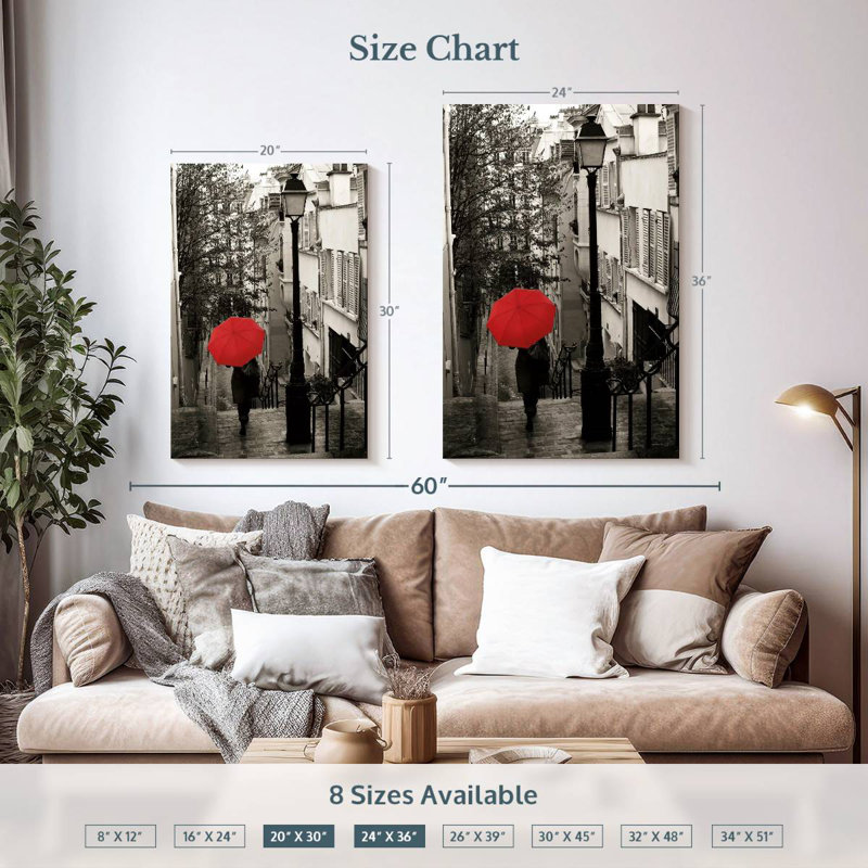 Sireci Paris Stroll I BW, 36" H x 24" W