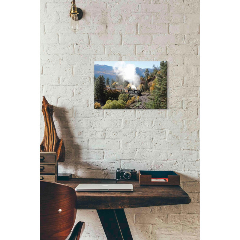 «Durango Silverton Train IV» par Lori Deiter, art mural sur toile, H 12 po x l 18 po x P 0,75 po