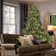 Arbre de Noël 7 pi avec 750 lumières UL - branches mixtes PE / PVC, 2257 pointes, base large pour les espaces spacieux, structure à charnières, support en métal stable-1816508341