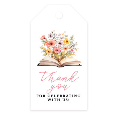 Étiquettes de fête de naissance, chapiteau de remerciements avec ficelle pour cadeaux et cadeaux, paquet de 20