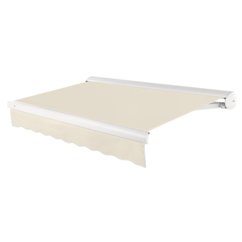 Auvent rétractable avec cassette Awntech Key West, Lin lin, Côté gauche, H 10 po x l 144 po x P 120 po
