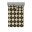 Noir et blanc / motif floral moutarde foncé
