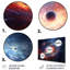 Pink And Orange Nebula Vortex I - Space Planet Metal Wall Art-366372935