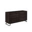 Commode double 6 tiroirs - Noir