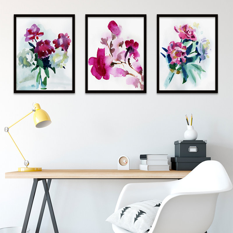 Flowers - 3 Piece Painting Set
