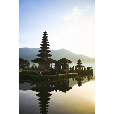 Balinese Lake by Simongurney - Wrapped Canvas Print