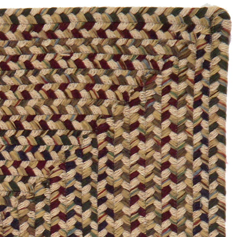 Tapis réversible en mélange de laine Nisan - rouge, Rectangle 10 pi x 13 pi
