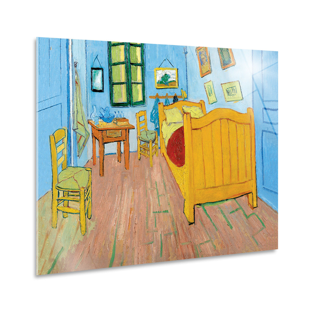 Glasbild Vincent's Zimmer in Arles von Vincent Van Gogh