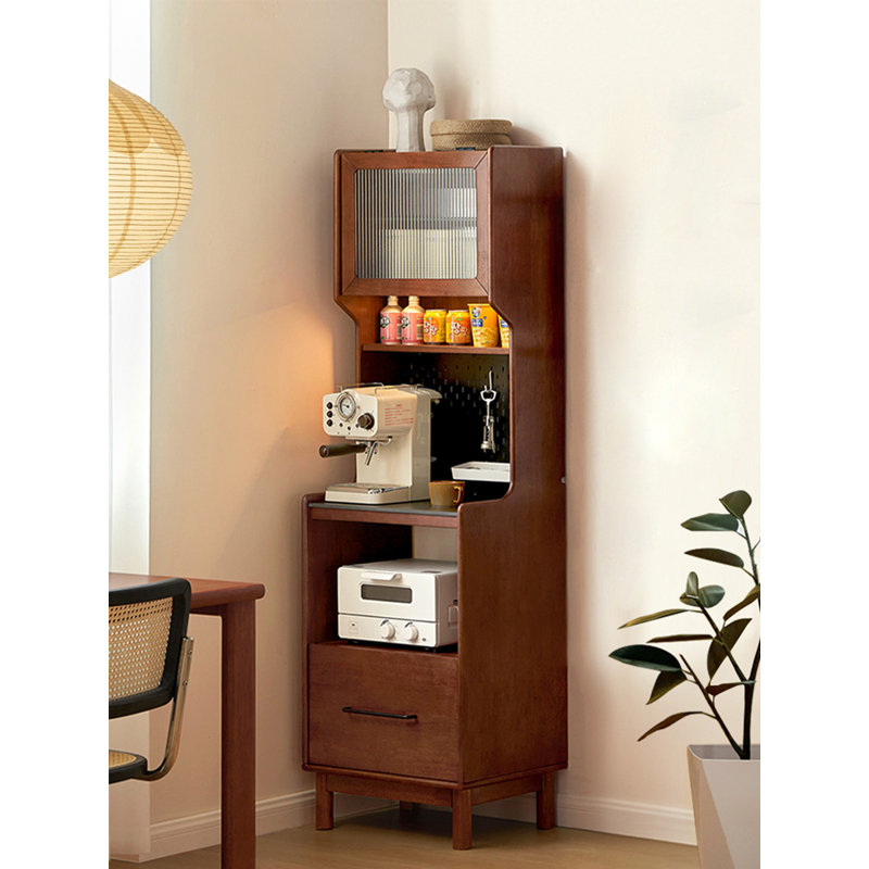 Retro Solid Wood Multi-Functional Large Capacity Pantry Cabinet