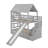 Twin Over Twin Bunk Bed With Trundle And Slide-1725329744