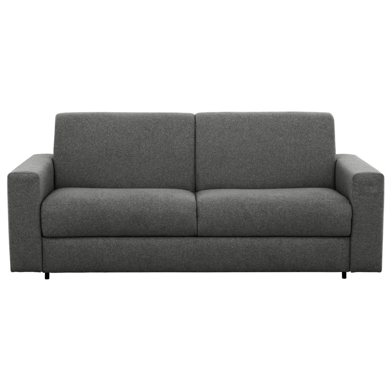 Stearns & Foster Giotto 78 in. Dark Grey Full Sleeper Sofa with 5 in. Memory Foam Mattress, Dark Gray