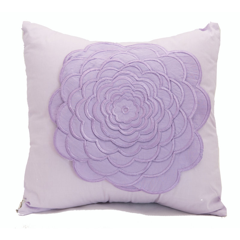 Coussin lilas Floret
